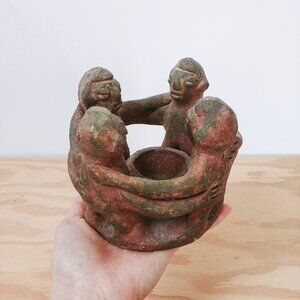 90s Vintage Circle Of Friends Candle Holder